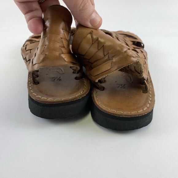 Brown Leather Sandals - Picture 8 of 12